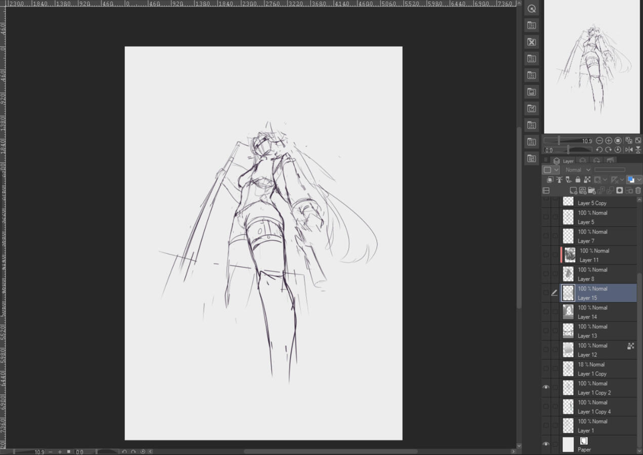 2. Choosing thumbnail/pose and adjusting