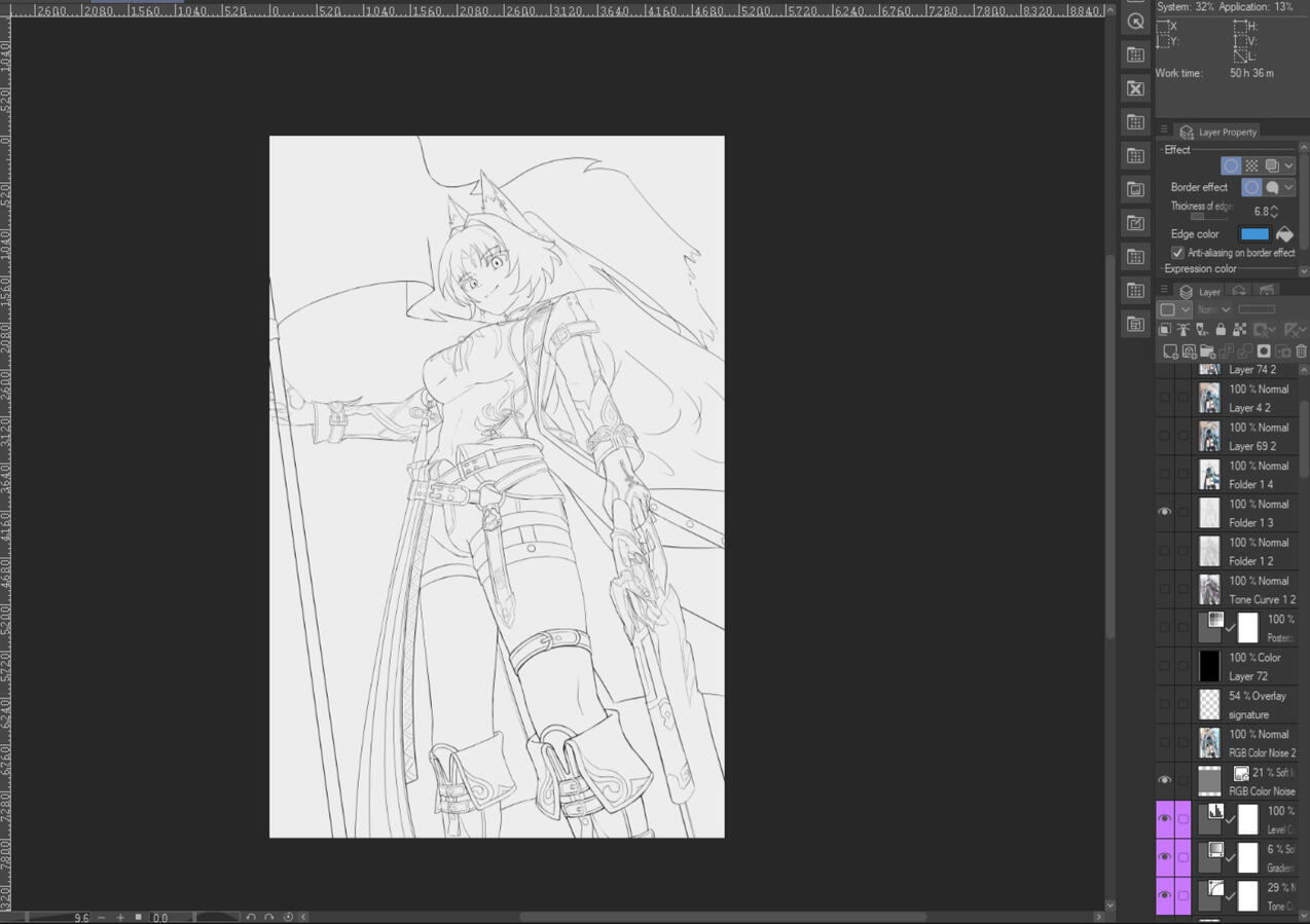 6. Line art